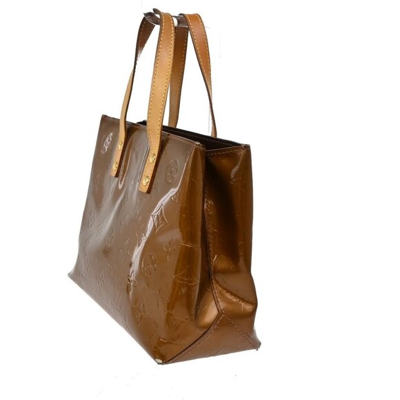 LOUIS VUITTON Read PM Hand Bag Monogram Vernis Patent Bronze M91146 69EF581 - Picture 4 of 14